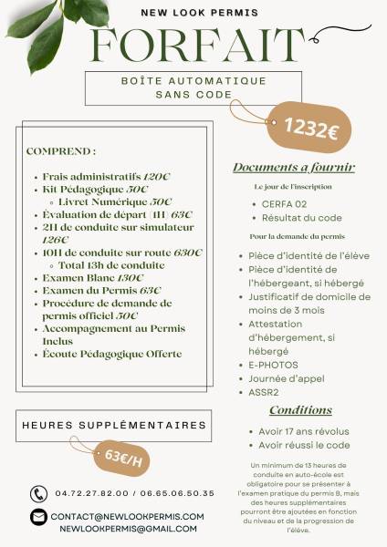 Obtenez votre permis B en boîte automatique sans repasser le code à Fontaine-sur-Saône