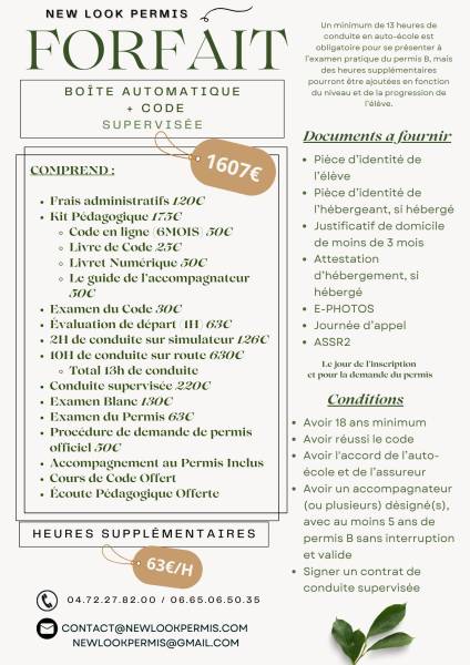 Apprenez à conduire en toute sérénité avec la conduite supervisée en boîte automatique