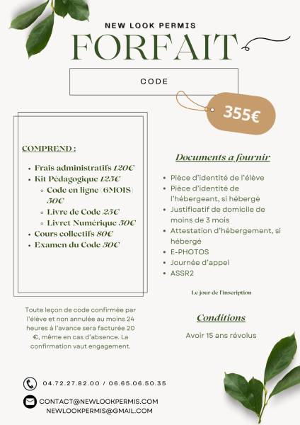 Préparez votre Code de la route avec New Look Permis à Fontaines-sur-Saône